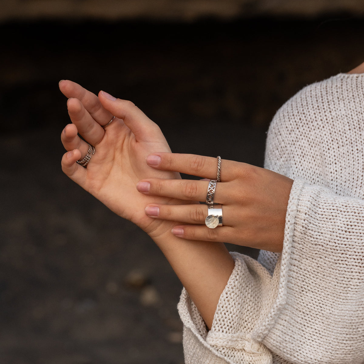 Bague Cascade D'amour Argent