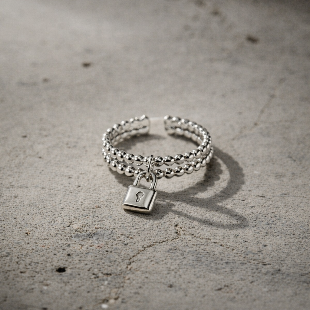 Bague Cadenas en argent