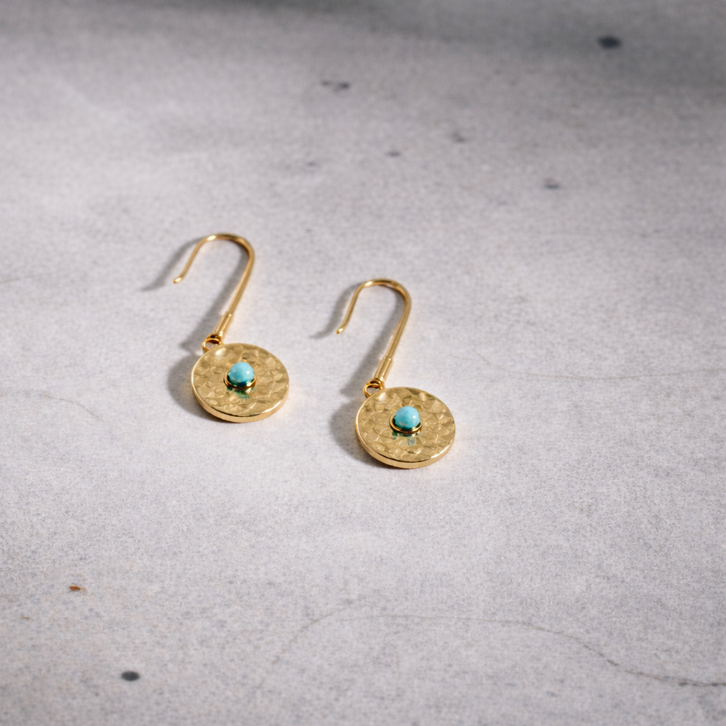 Boucle d'oreille Napoli plaqué or