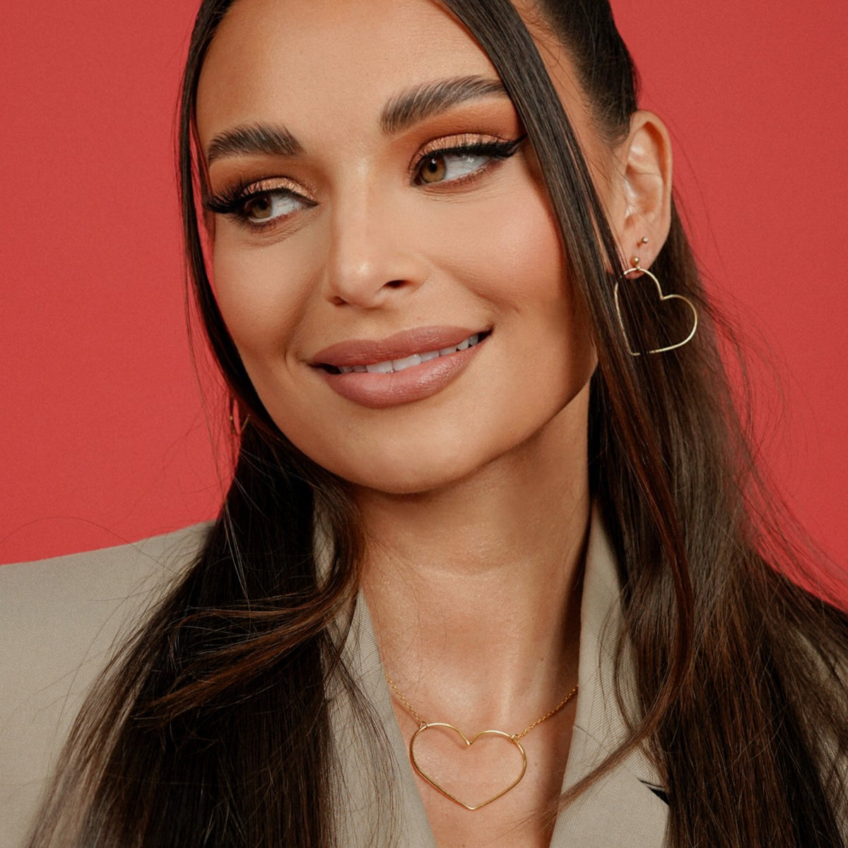 Collier Coeur "Perle" plaqué Or