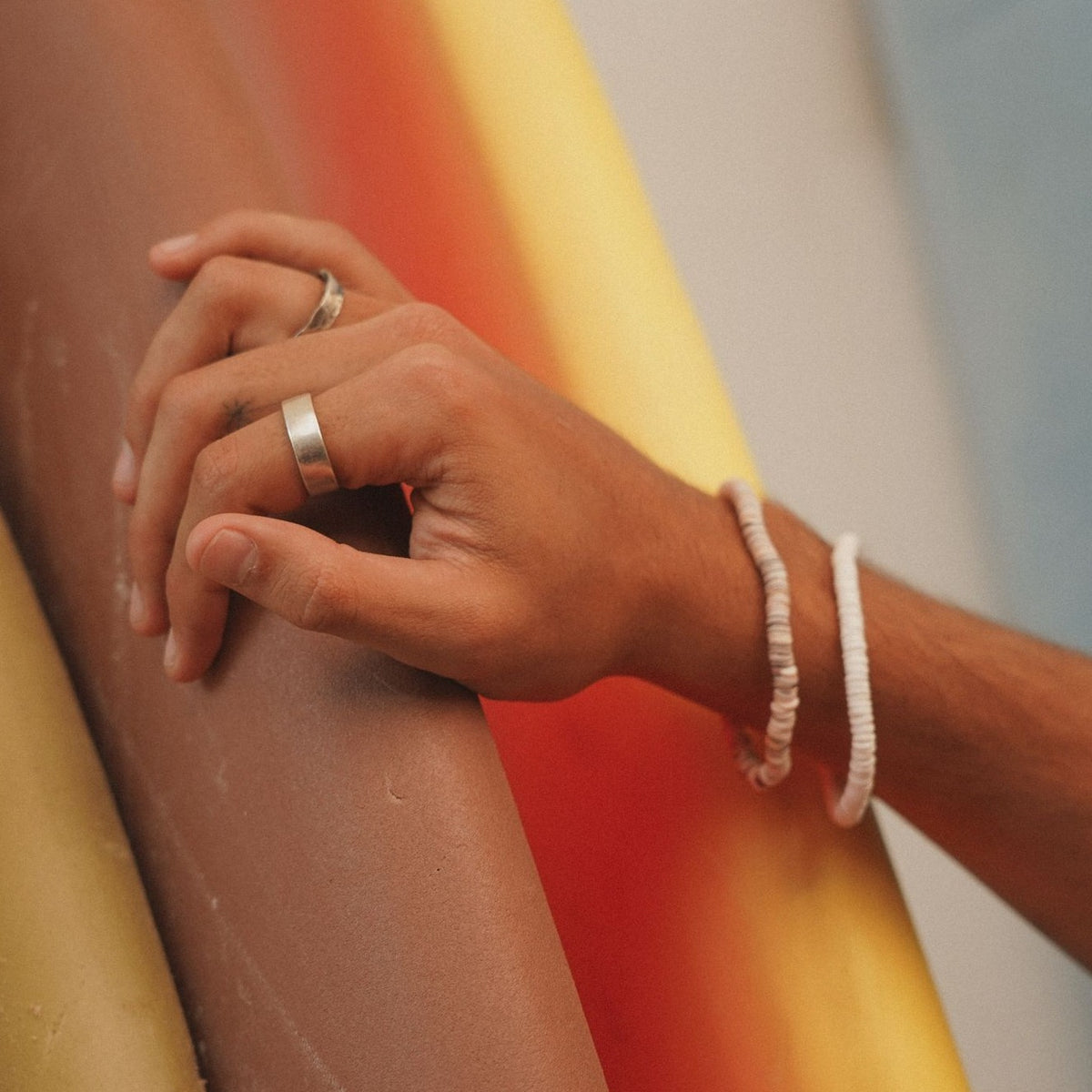 Bracelet Coquillage blanc homme