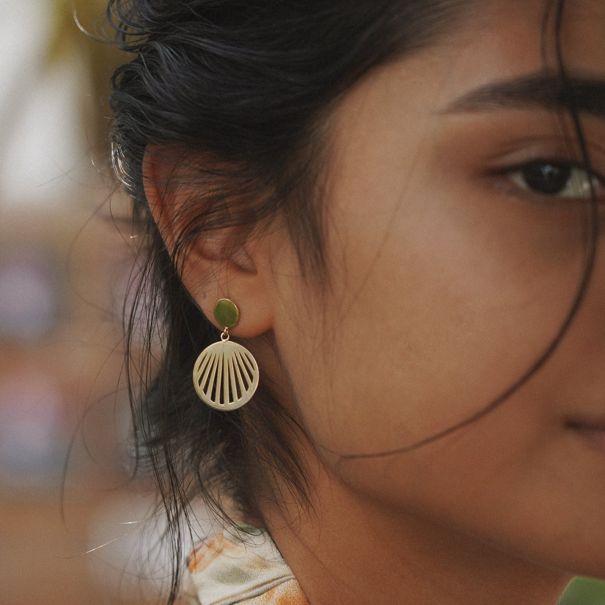 Boucle d'oreille Coquillage plaqué or