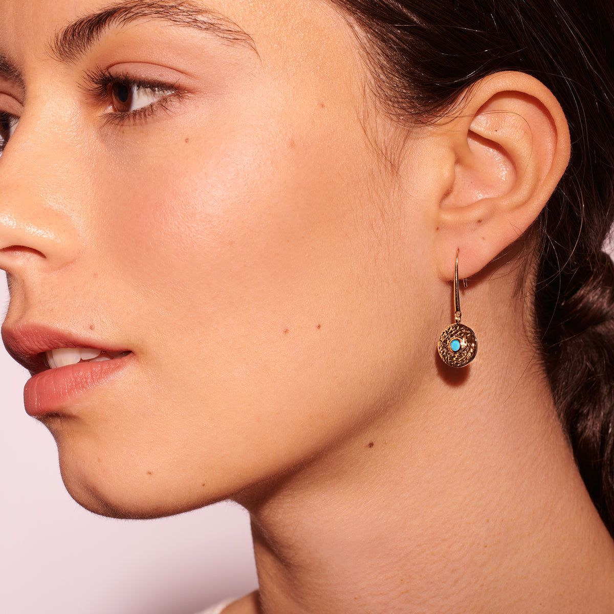 Boucle d'oreille Napoli plaqué or