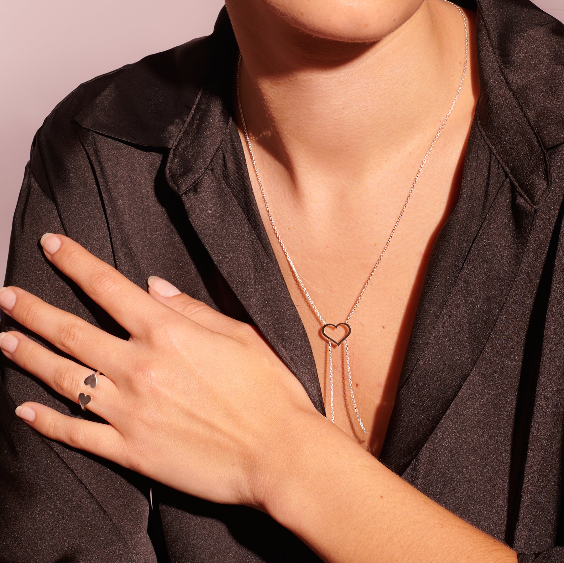 Collier Coeur « Folly » argent