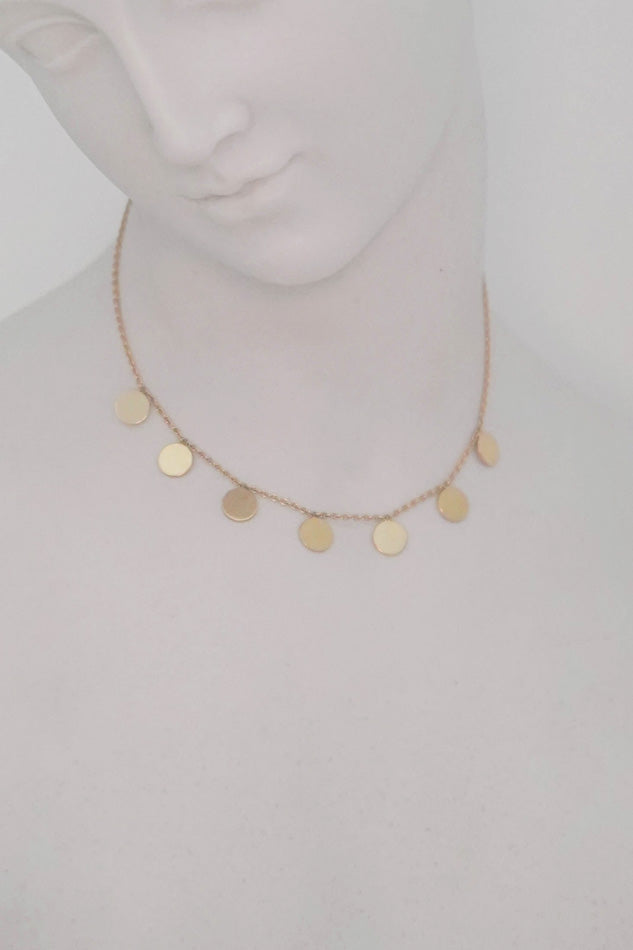 Collier "Sequins" en Or - LES FÉLINES PARIS