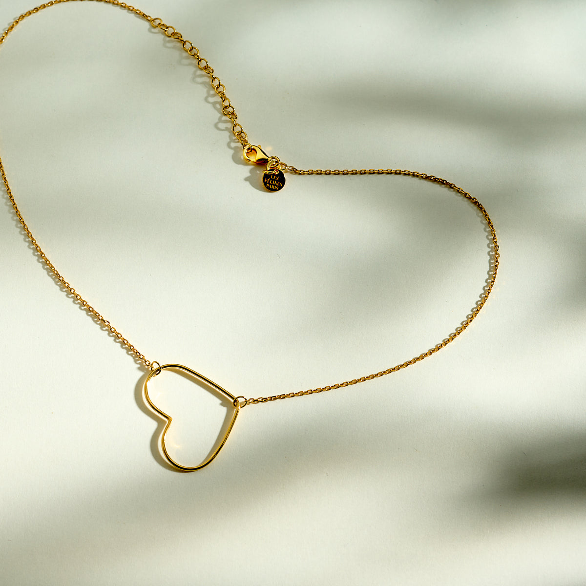 Collier Coeur Fille "Perle" plaqué Or