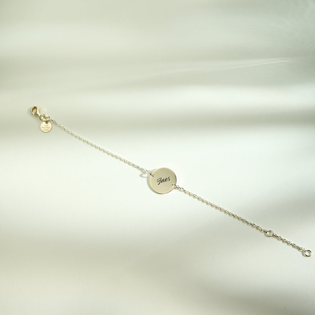 Bracelet medaillon unisex argent