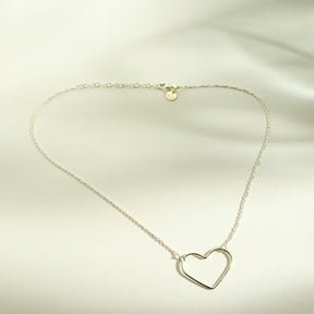 Collier Coeur Fille "Perle" Argent