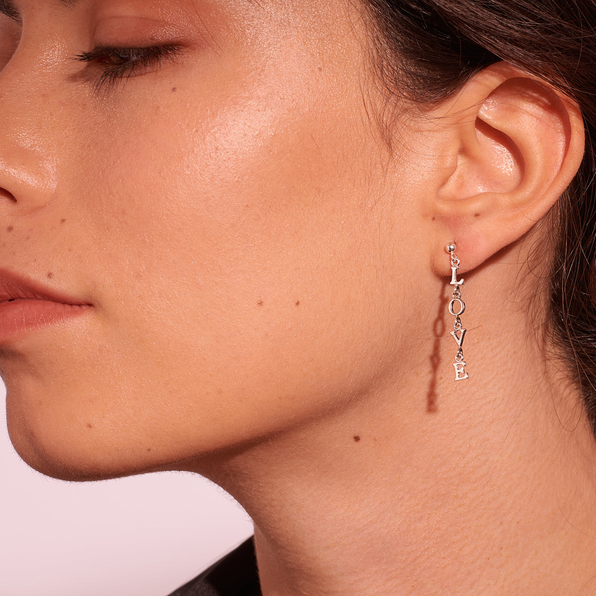 Boucles d'oreilles 'Love" argent - LES FÉLINES PARIS