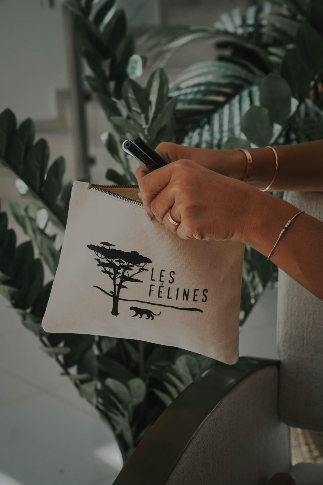 Pochette 100% coton bio - LES FÉLINES PARIS