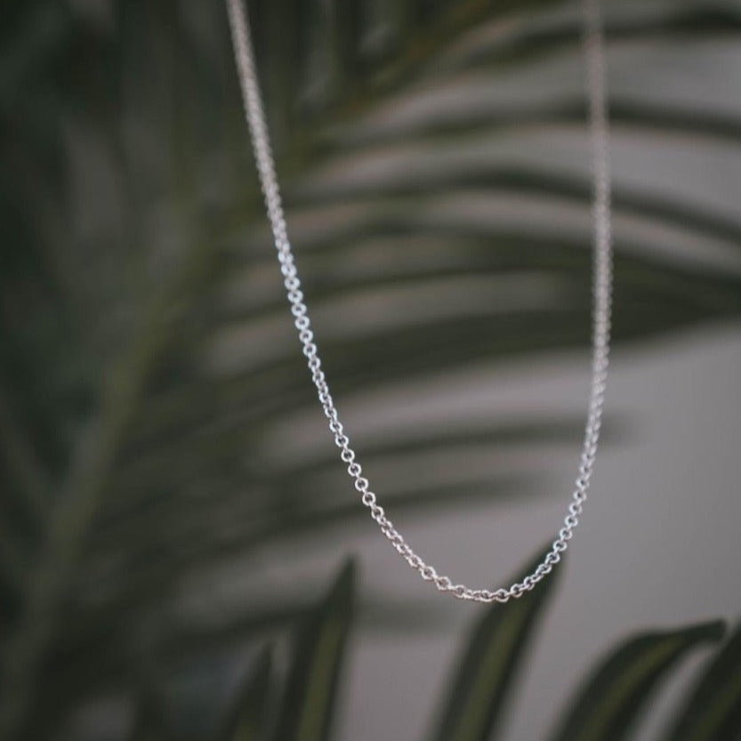 Chaîne en argent Rhodié 50 - LES FÉLINES PARIS