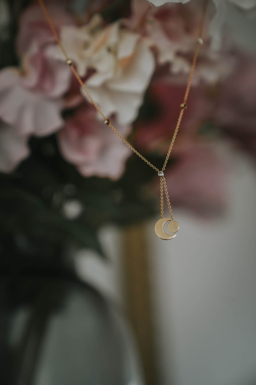 Collier Eclipse Or & Diamants - LES FÉLINES PARIS