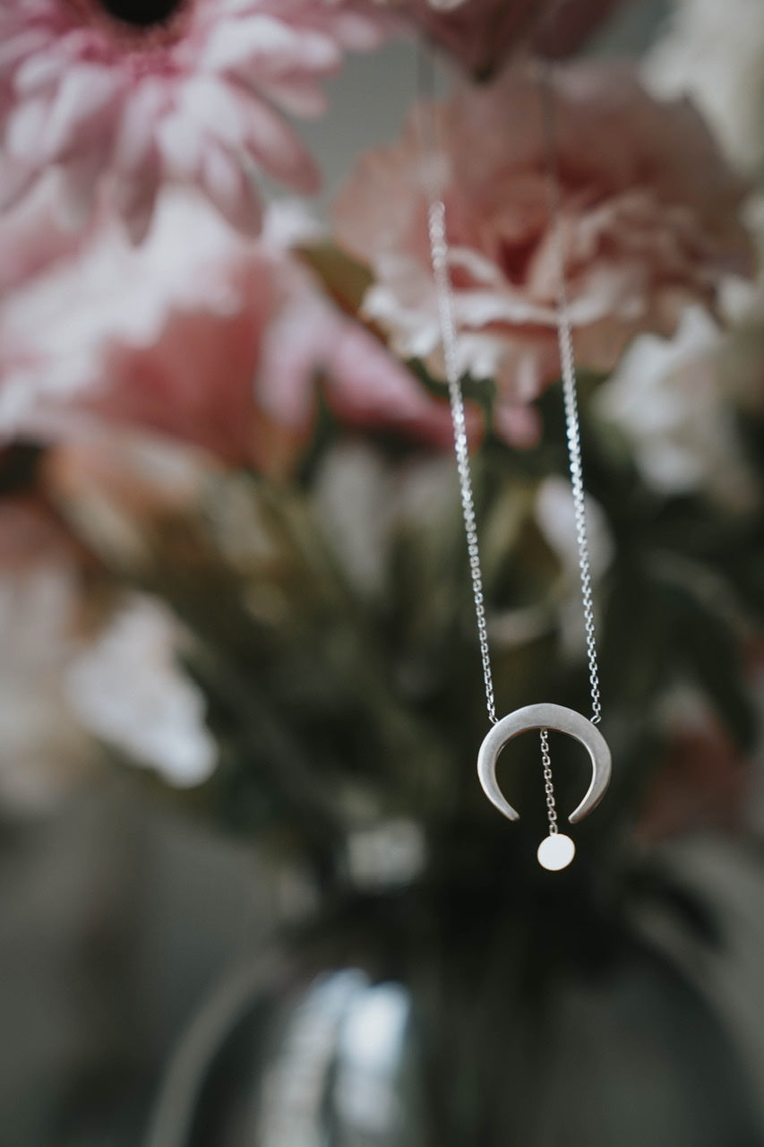 Collier Moonlight Rhodié Argent - LES FÉLINES PARIS