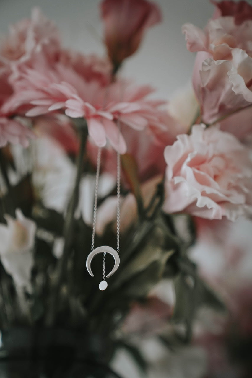 Collier Moonlight Rhodié Argent - LES FÉLINES PARIS