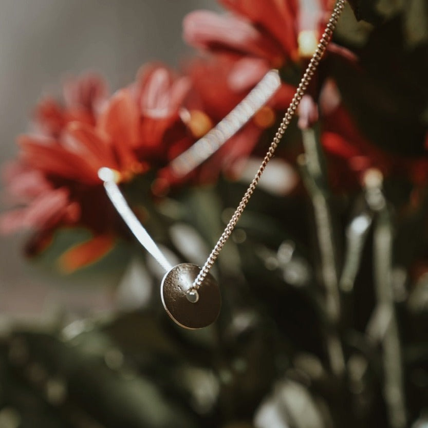 Collier "Cible" homme Argent - LES FÉLINES PARIS