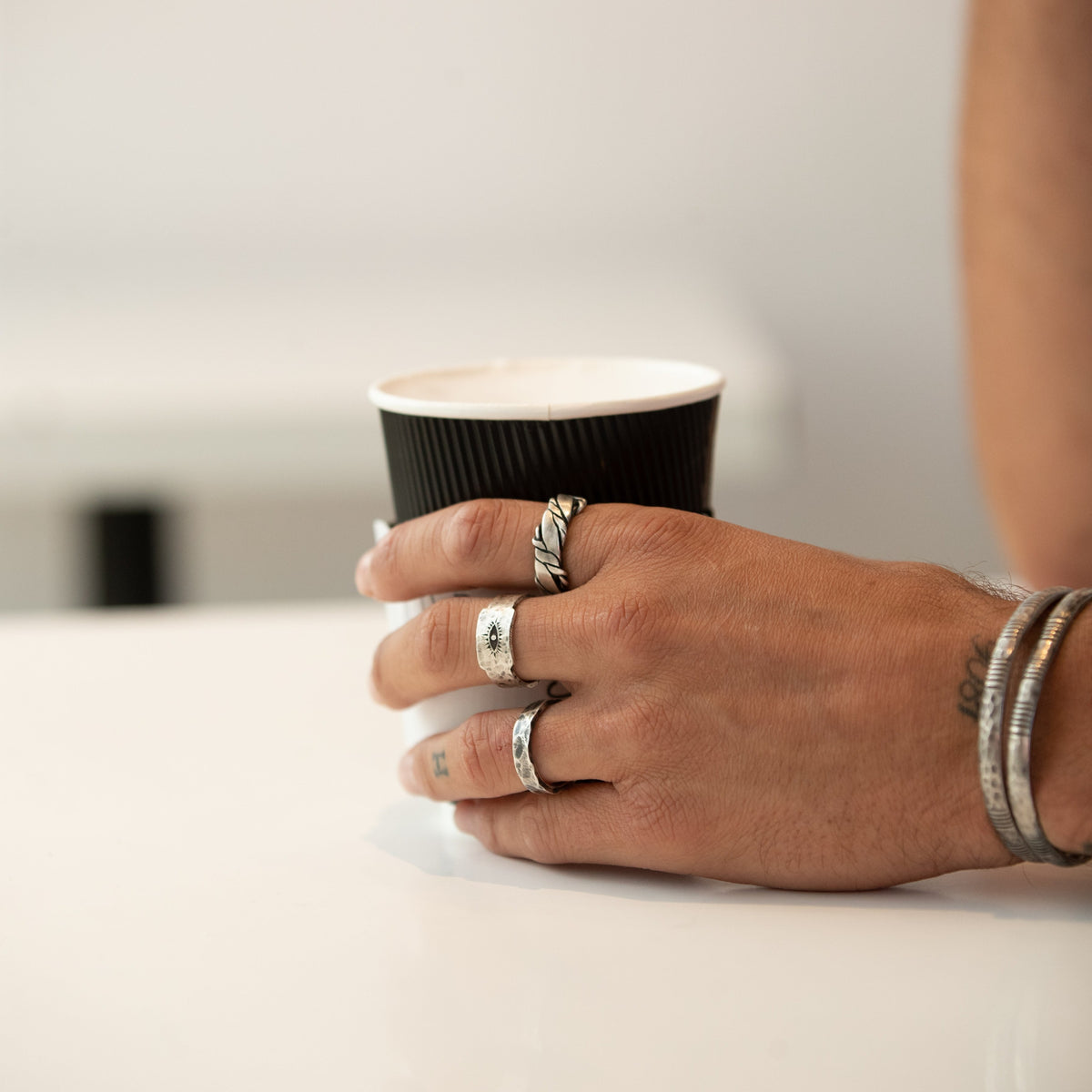 Bague Eye homme argent