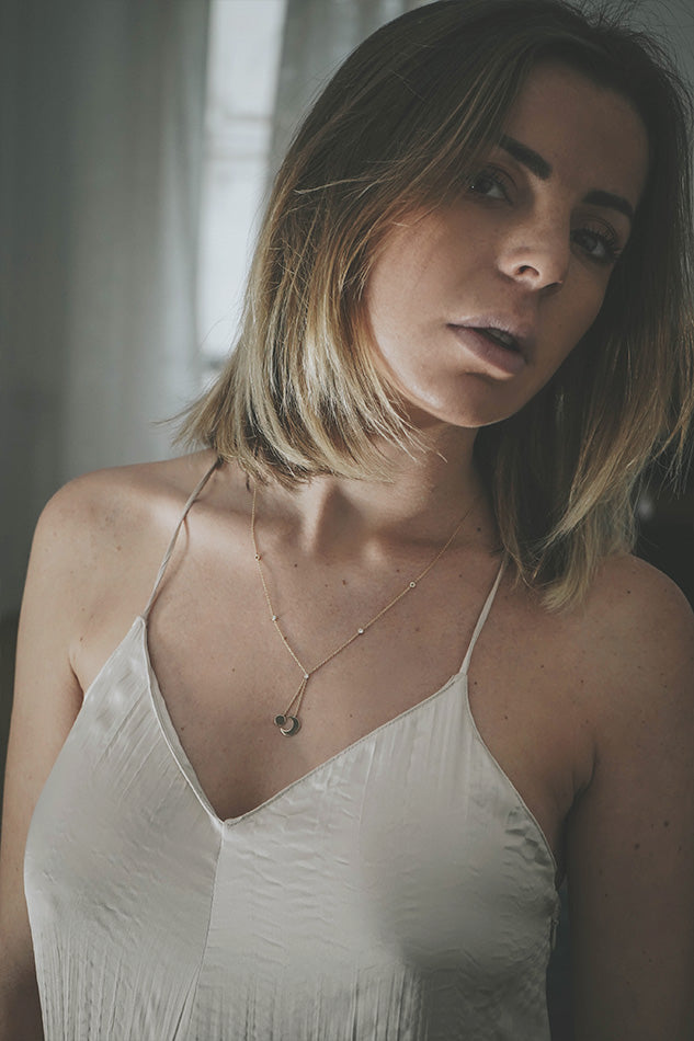 Collier Eclipse Or & Diamants - LES FÉLINES PARIS