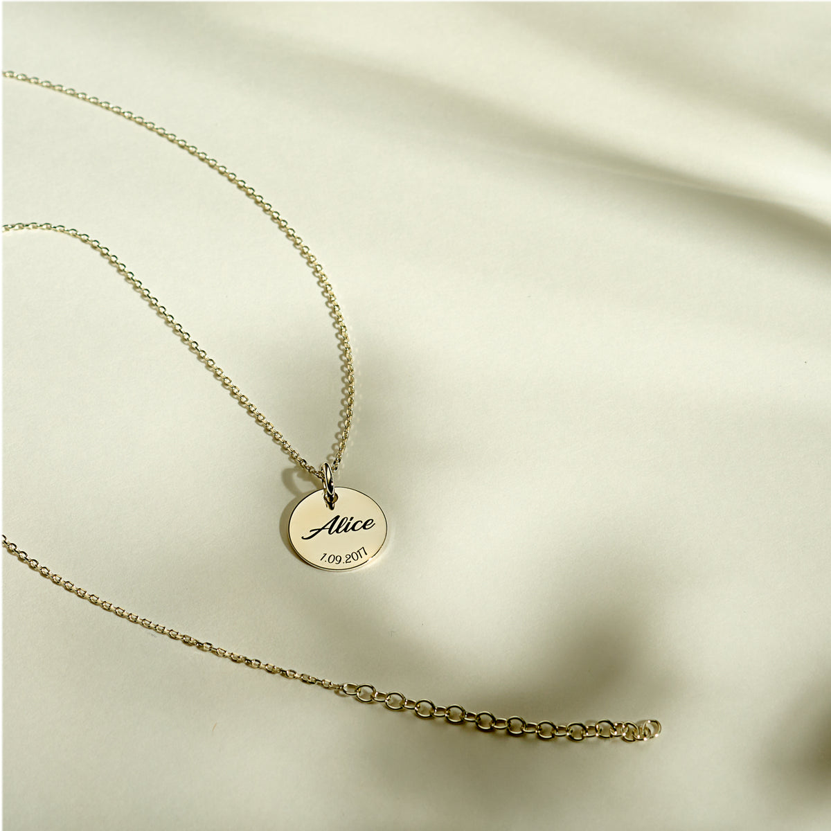 Collier medaillon personalisable unisex