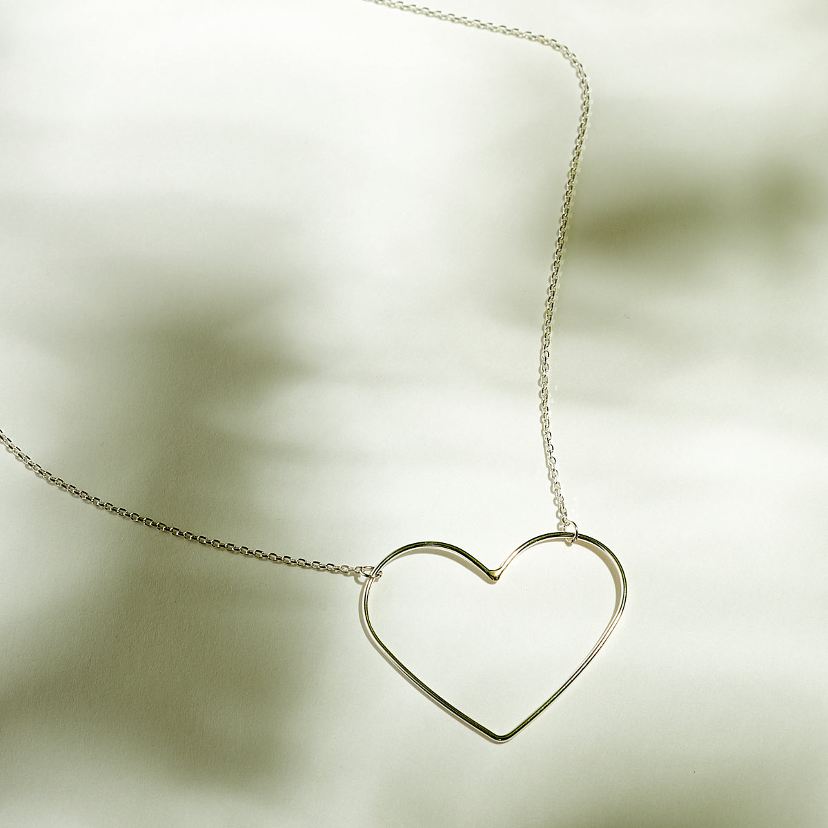 Collier Coeur "Perle" Argent - LES FÉLINES PARIS