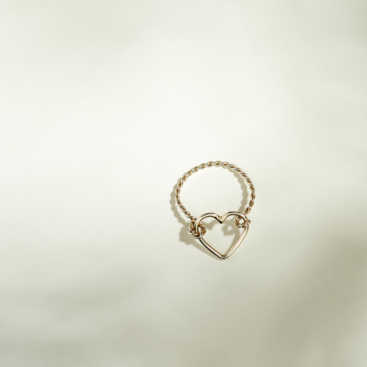 Bague Coeur « Perle Torsadé » argent - LES FÉLINES PARIS