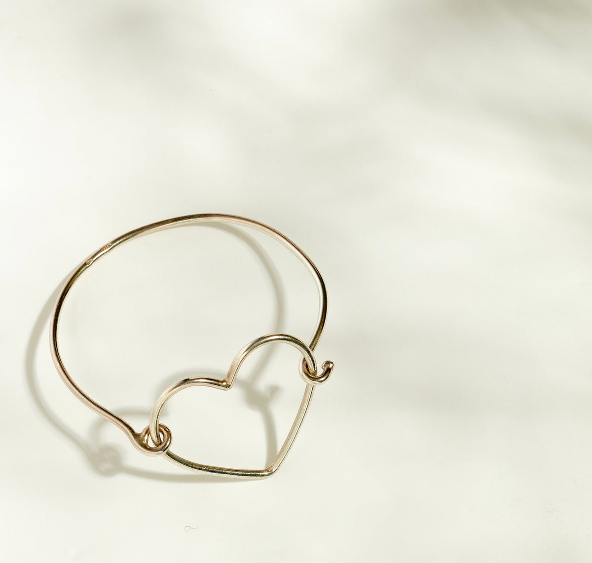 Bracelet Coeur "Perle Rigide" argent - LES FÉLINES PARIS