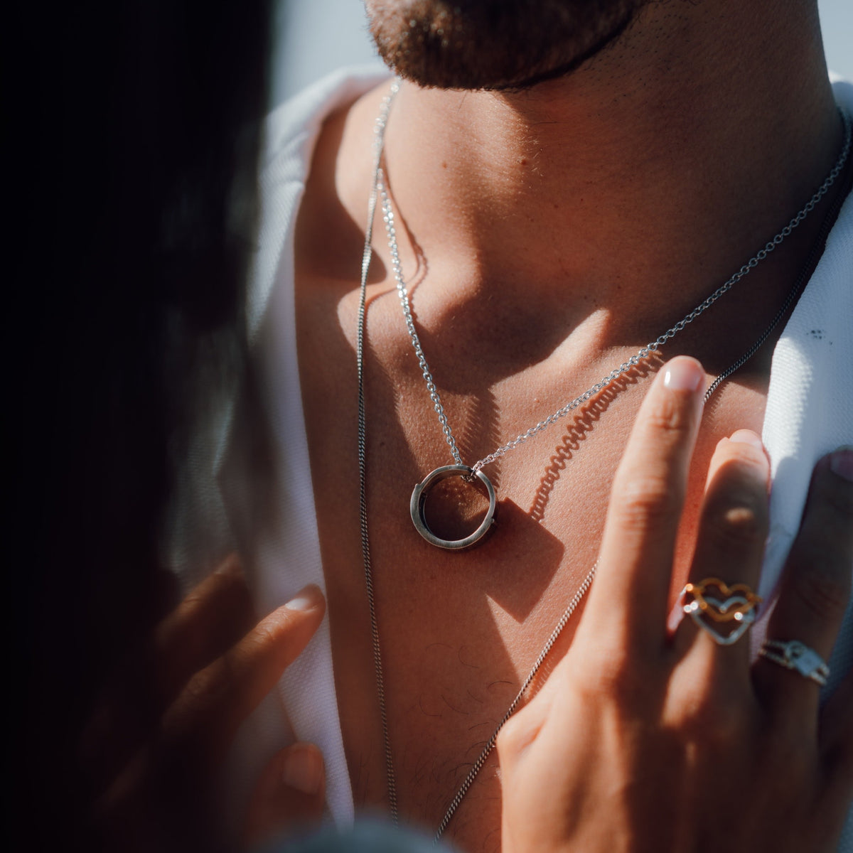 Collier « Partner » argent - LES FÉLINES PARIS