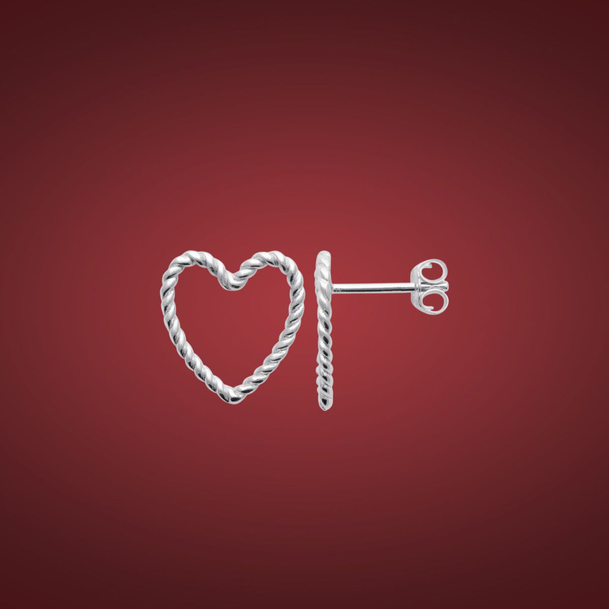 Boucle d'oreille Valentine argent