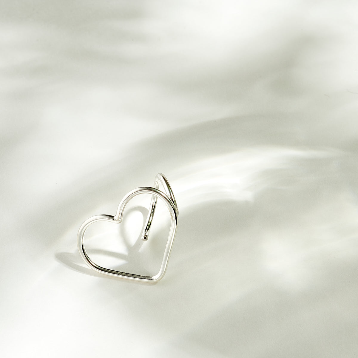 Bague Coeur «  Romy » en argent - LES FÉLINES PARIS