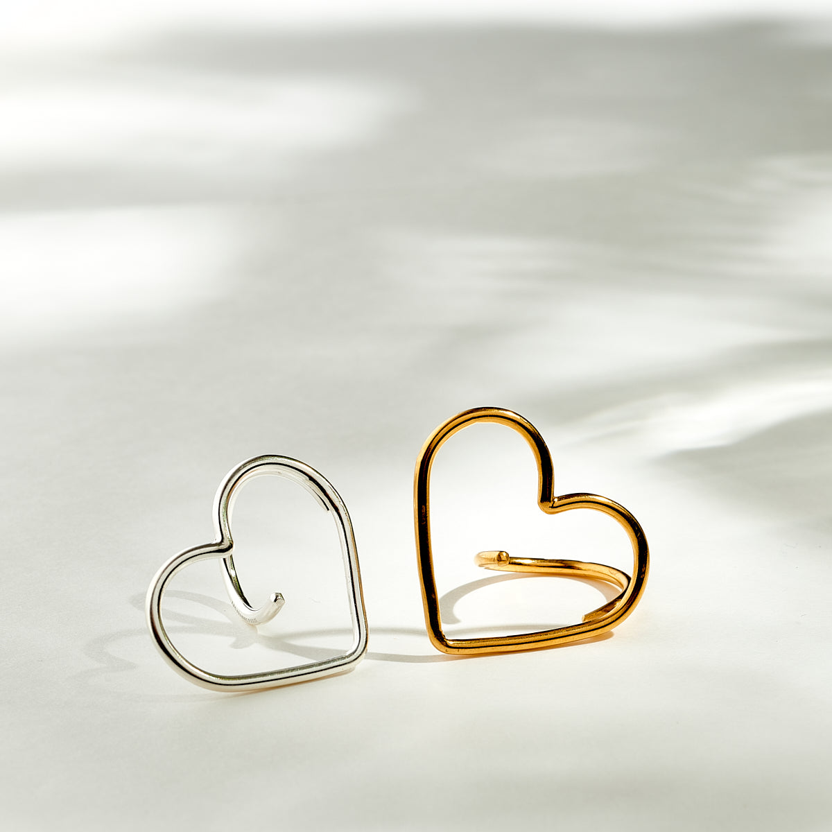 Bague Coeur « Romy » en argent - LES FÉLINES PARIS