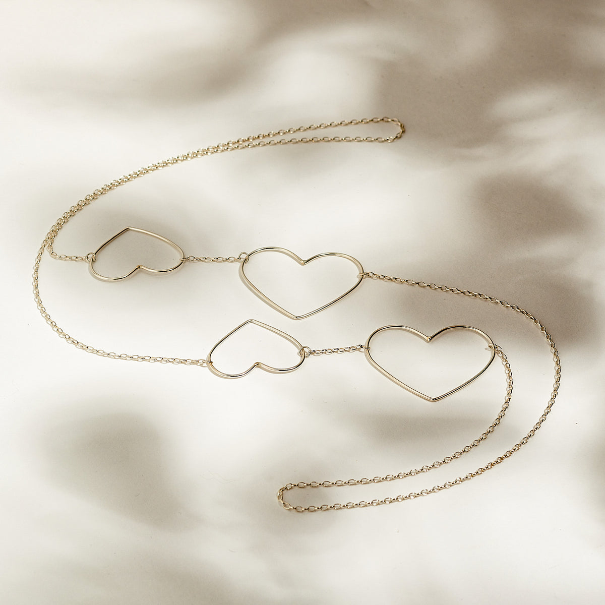 Sautoir Cœur Argent - LES FÉLINES PARIS