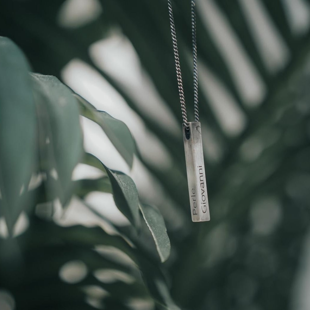 Collier" Family" Homme en argent - LES FÉLINES PARIS
