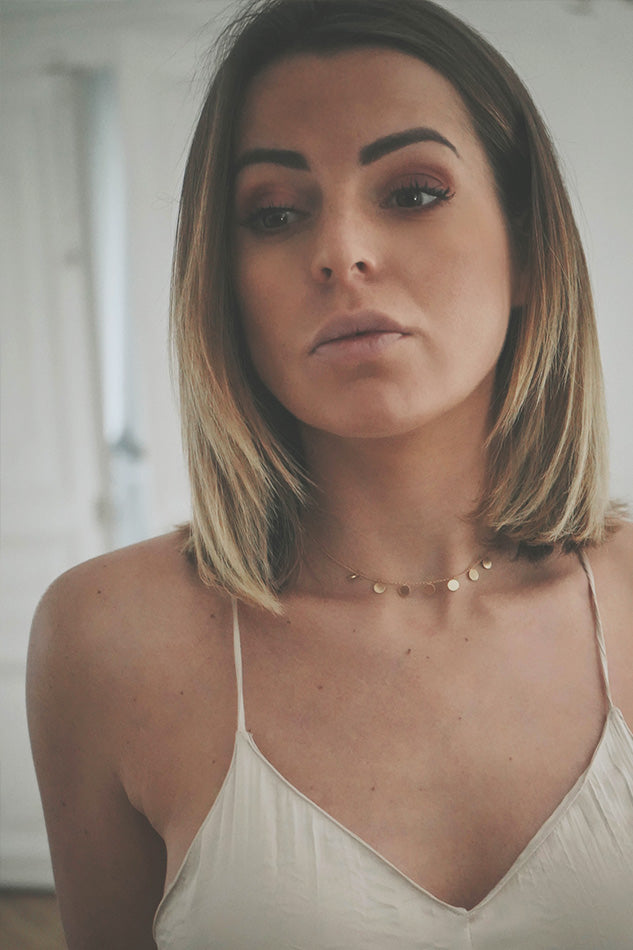 Collier "Sequins" en Or - LES FÉLINES PARIS