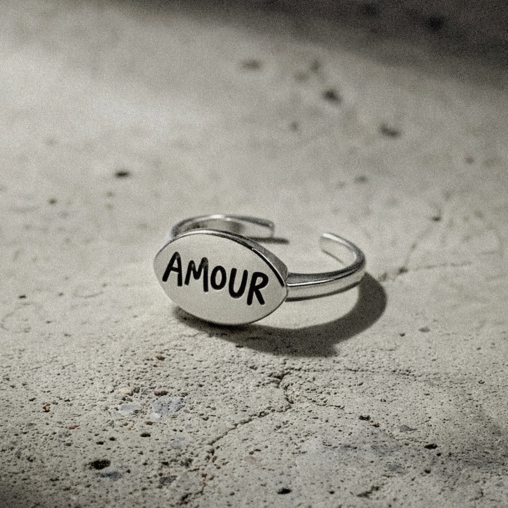 Bague Amour argent