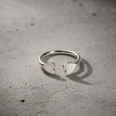 Bague Coeur "Honey" argent