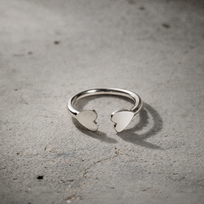 Bague Coeur "Honey" argent