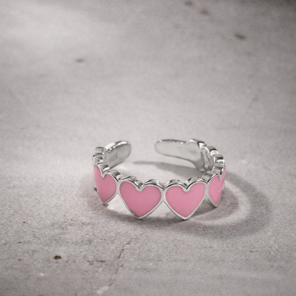Bague coeur desire argent