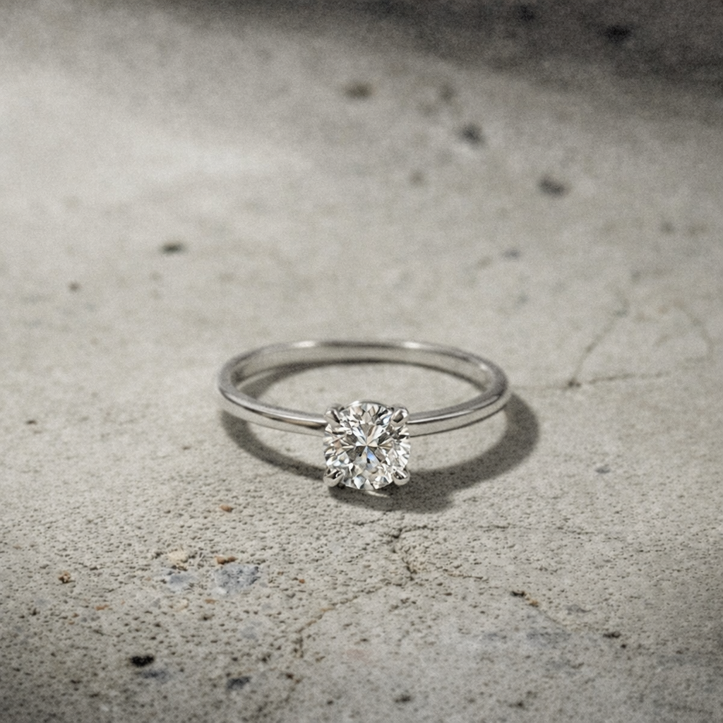 Bague Solitaire argent