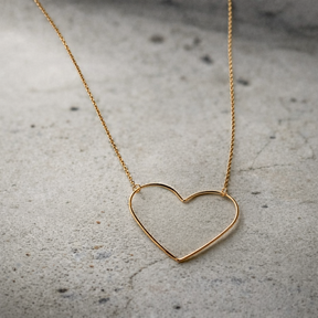 Collier Coeur "Perle" plaqué Or