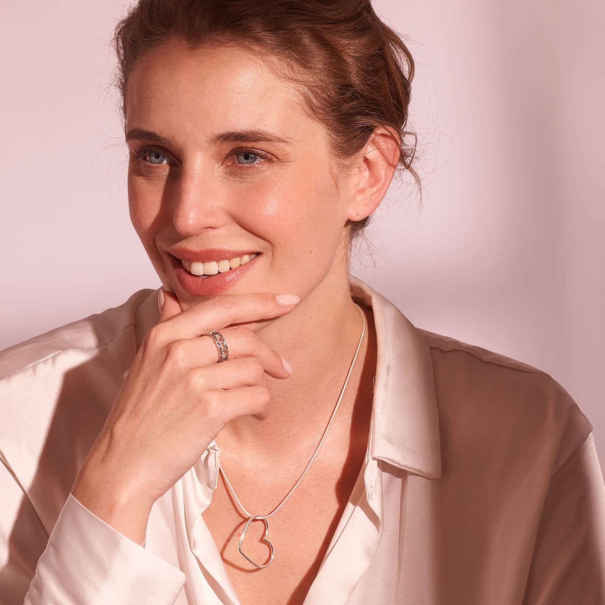 Collier "Iris" argent