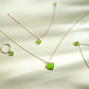 Collier "Coeur Vert" 💚