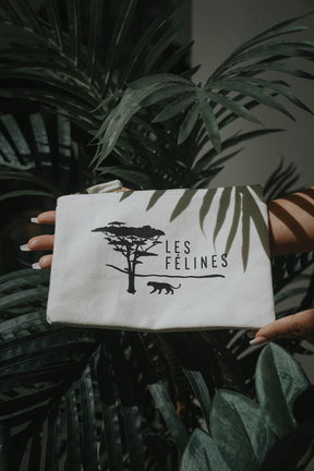 Pochette 100% coton bio - LES FÉLINES PARIS