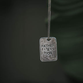 Collier "Father & Son" en argent - LES FÉLINES PARIS