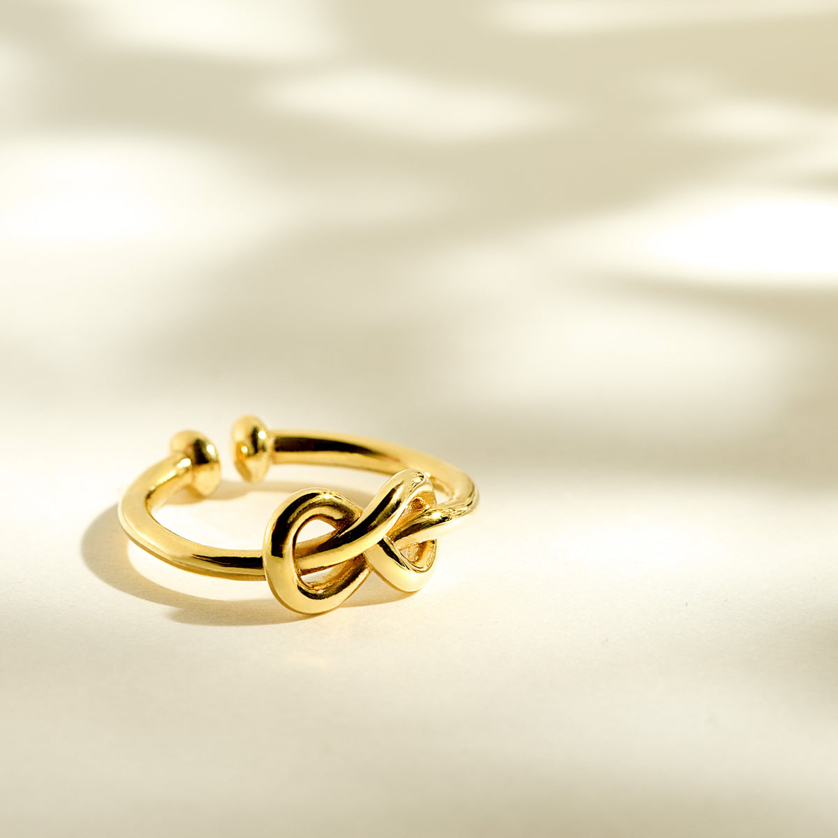 Bague Noeud plaqué or