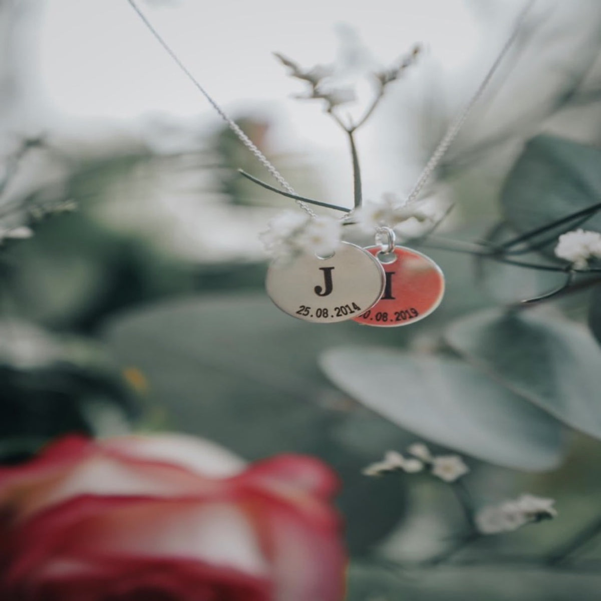 Pendentif Double Médaillon en argent - LES FÉLINES PARIS