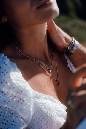 Collier «  Lisa » plaqué or - LES FÉLINES PARIS