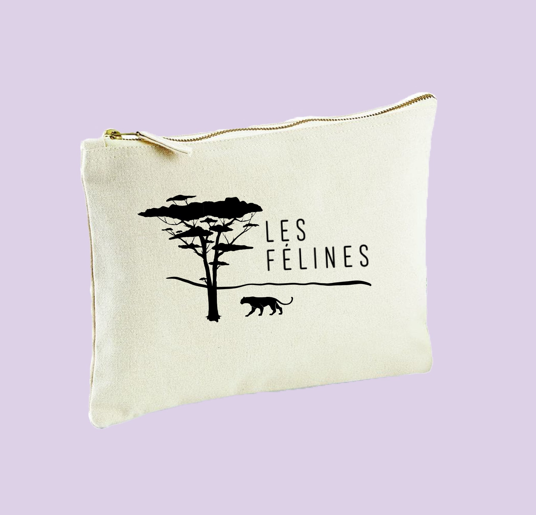 Pochette 100% coton bio - LES FÉLINES PARIS