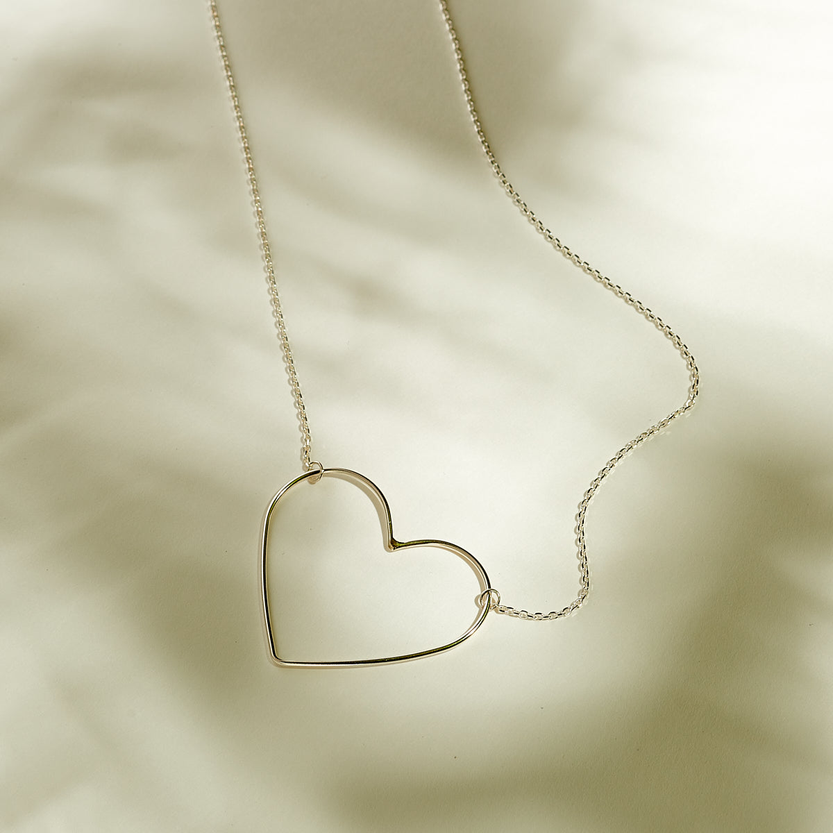 Collier Coeur "Perle" Argent - LES FÉLINES PARIS